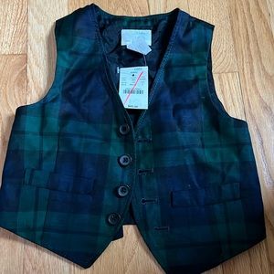 NWT J crew crewcuts tartan vest